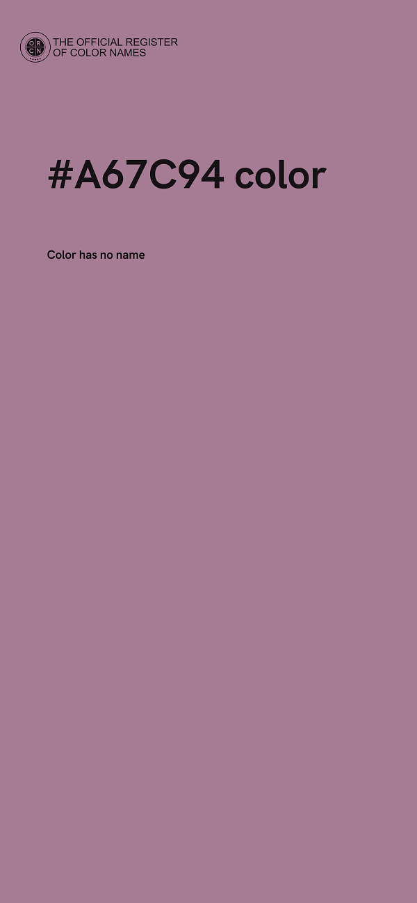 #A67C94 color image
