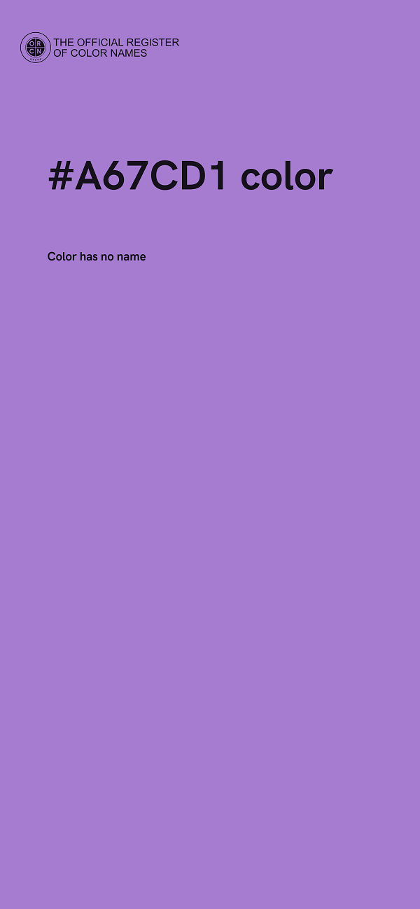 #A67CD1 color image