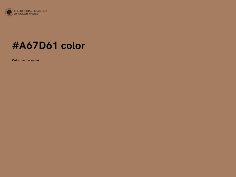 #A67D61 color image