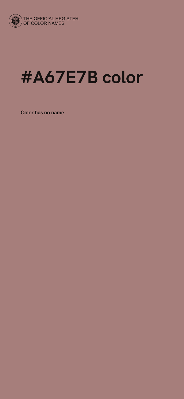 #A67E7B color image