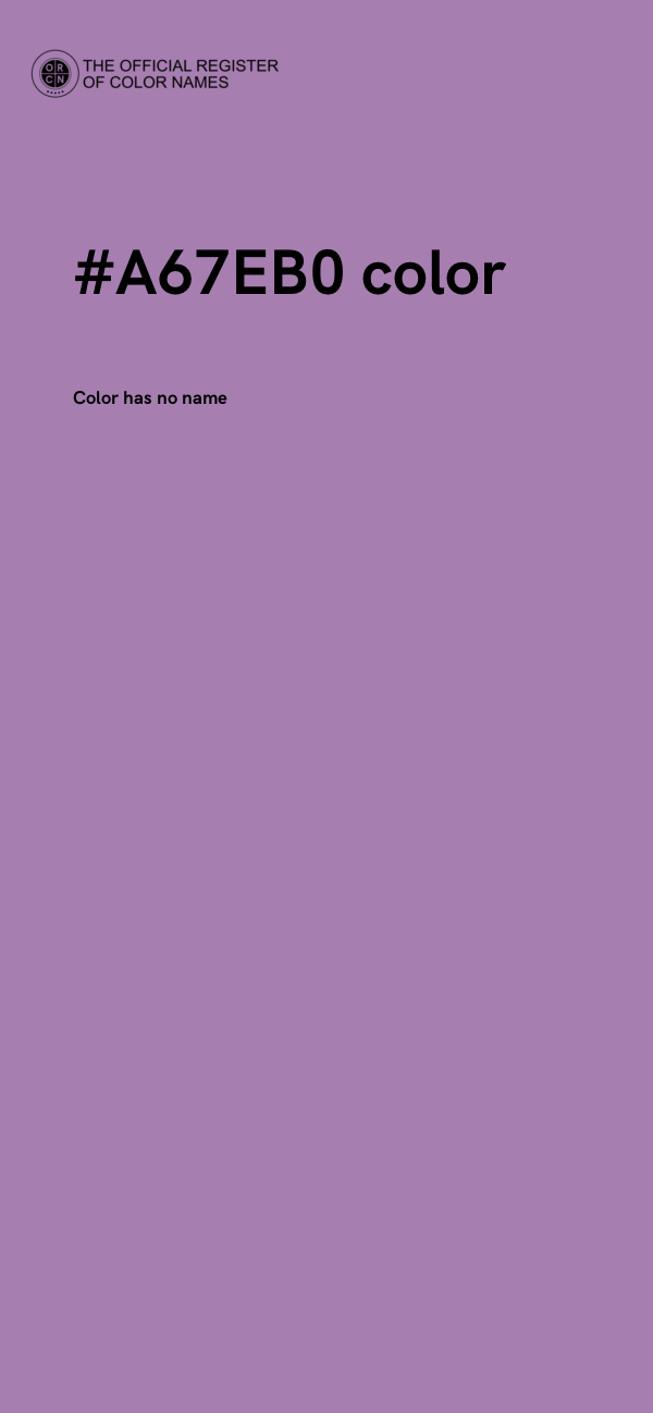 #A67EB0 color image