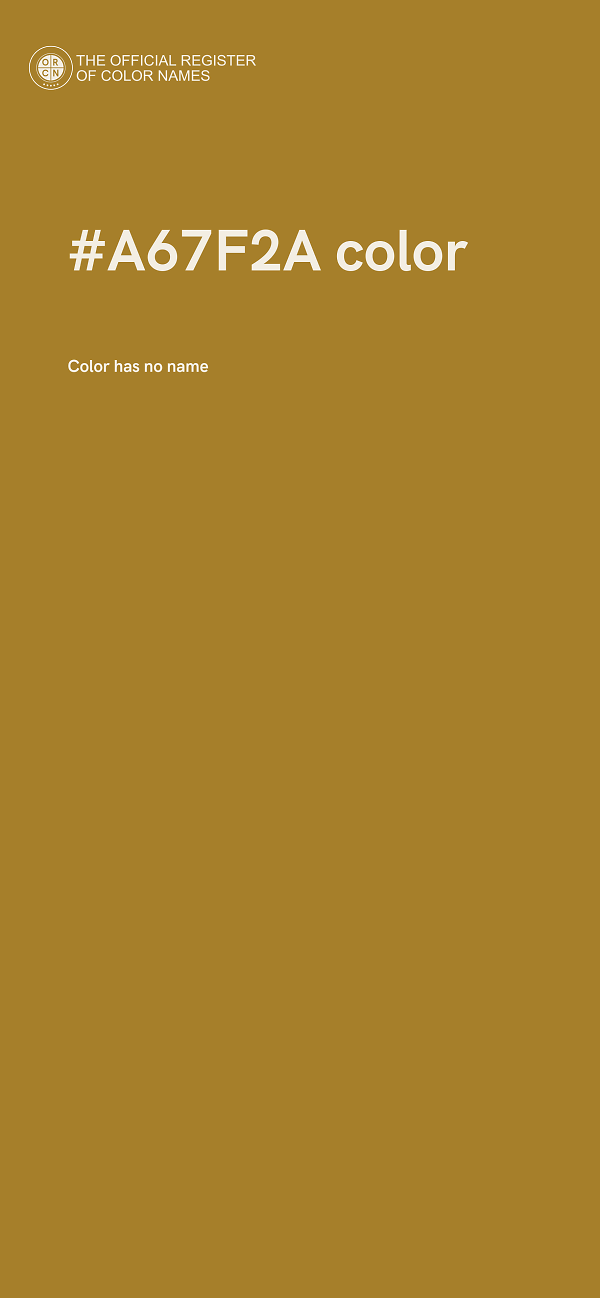 #A67F2A color image