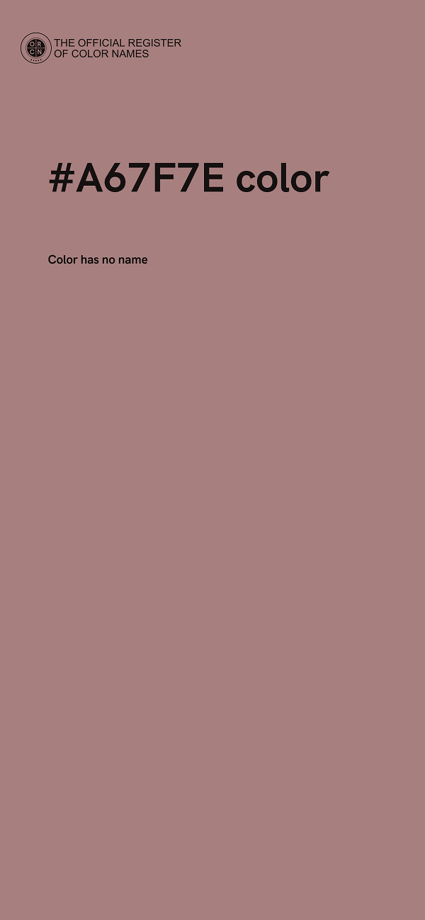 #A67F7E color image