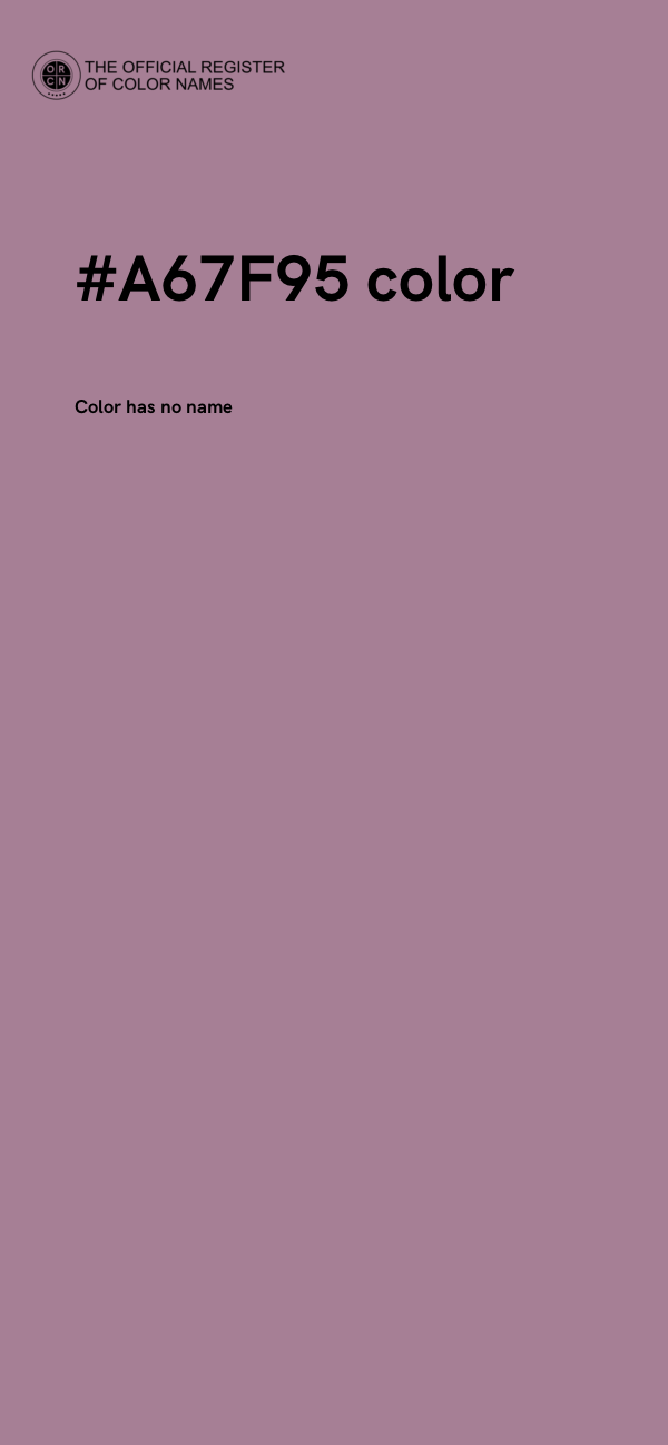 #A67F95 color image