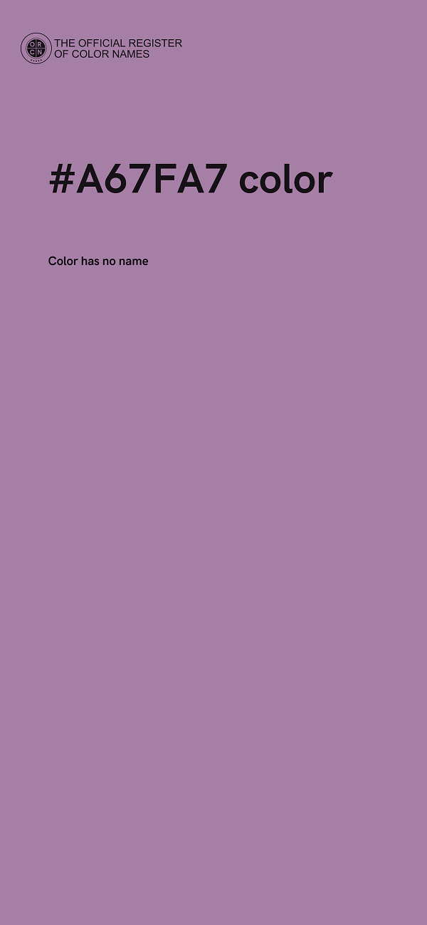 #A67FA7 color image