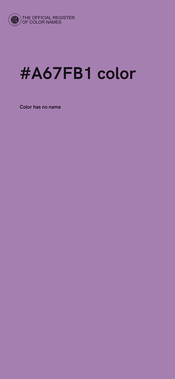 #A67FB1 color image