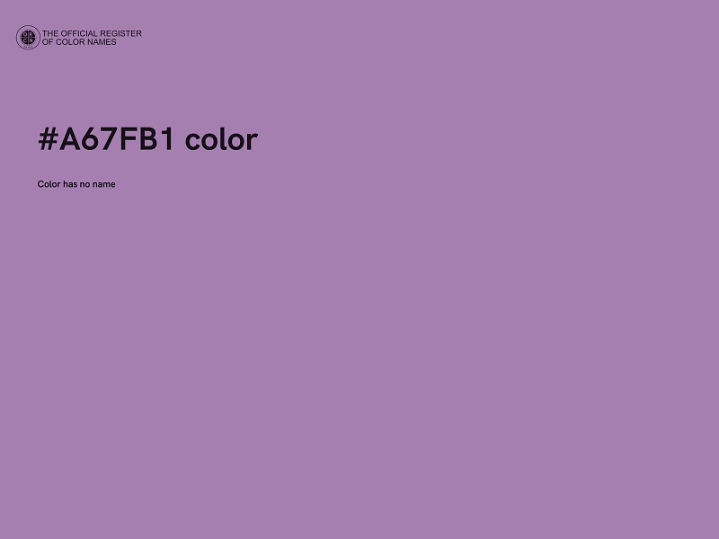 #A67FB1 color image