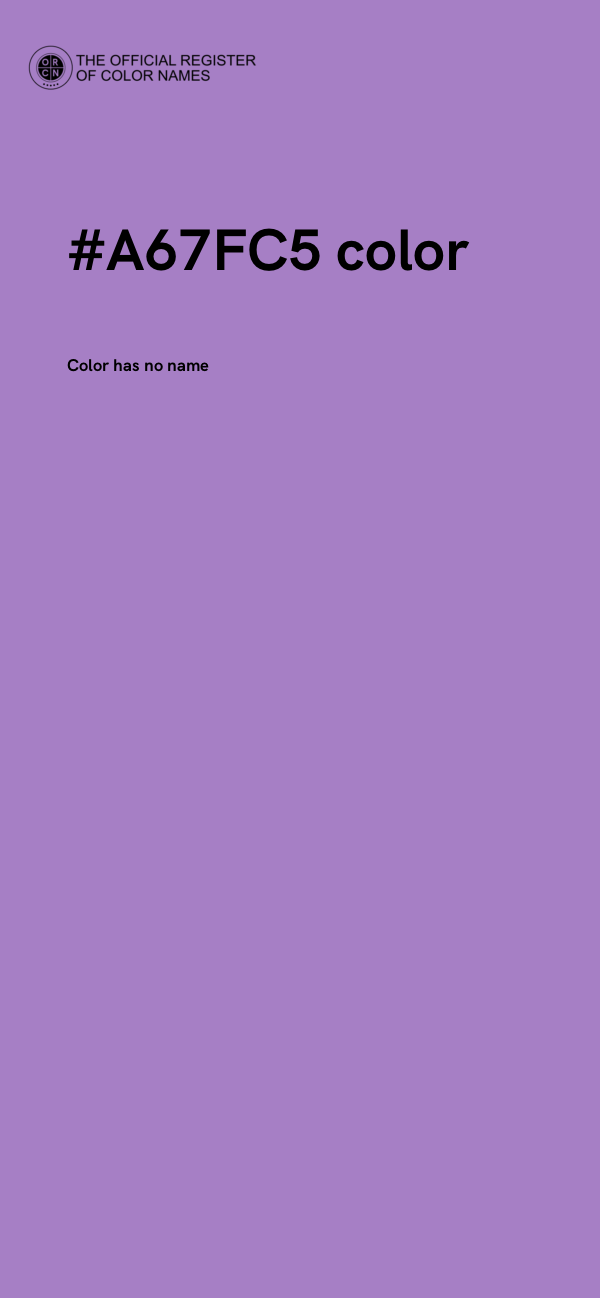 #A67FC5 color image