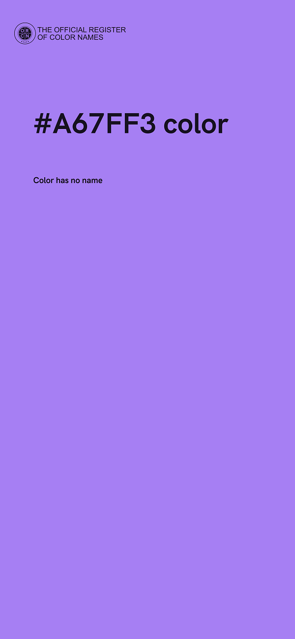 #A67FF3 color image