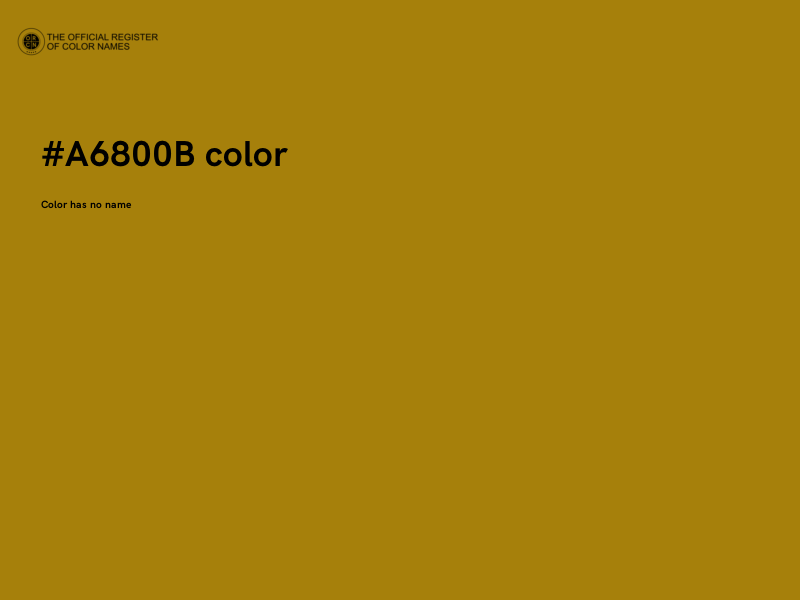 #A6800B color image