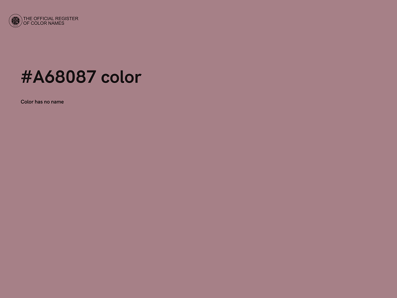 #A68087 color image