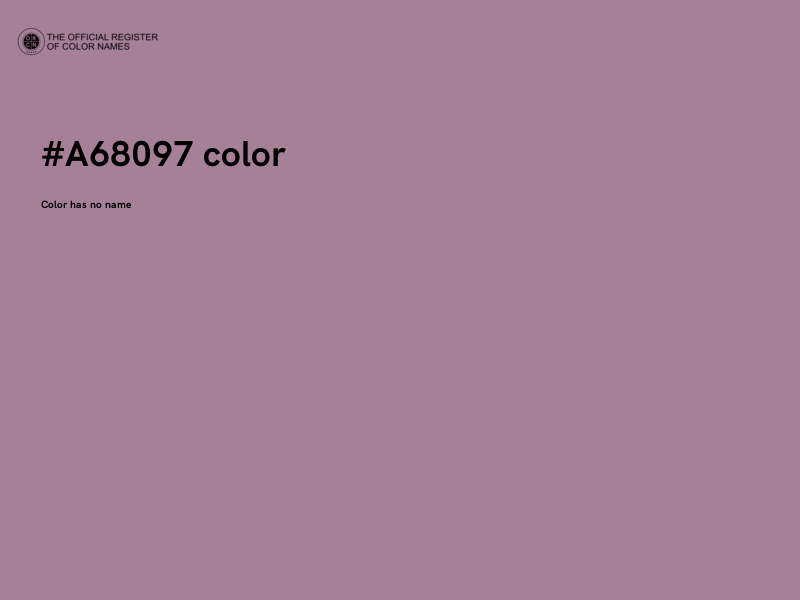 #A68097 color image