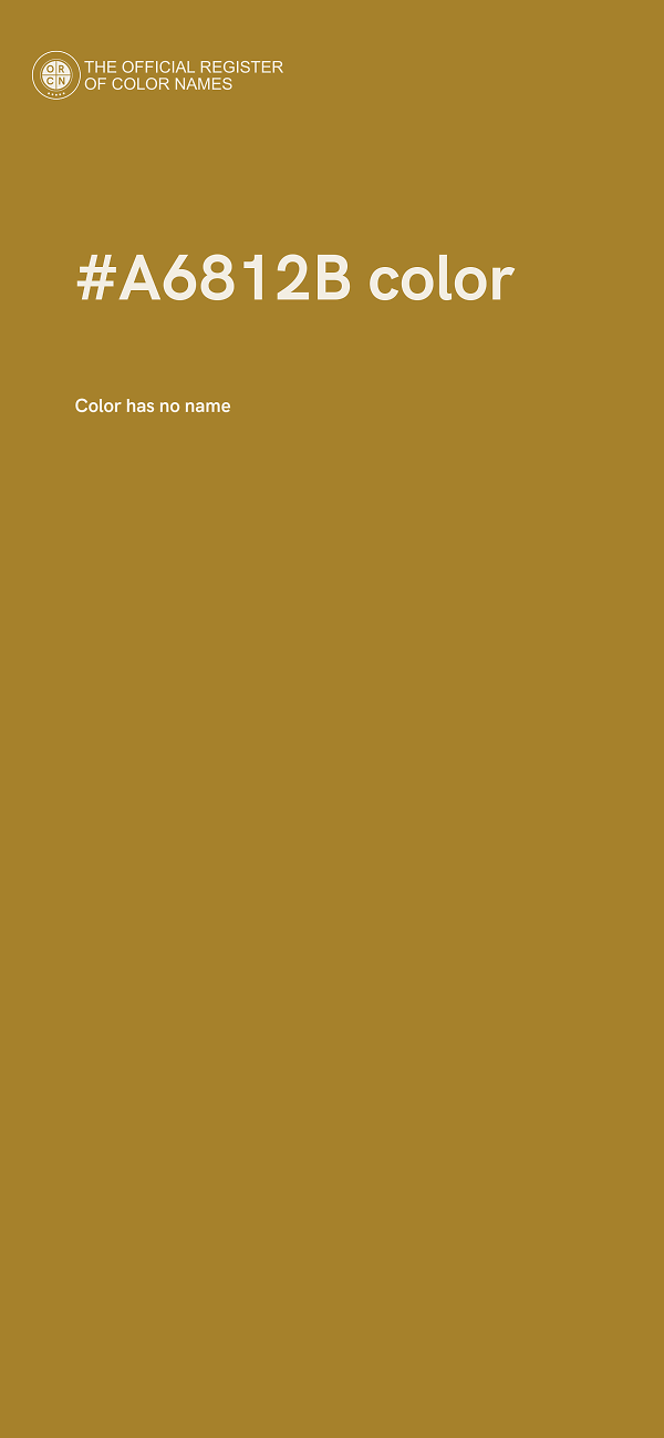 #A6812B color image