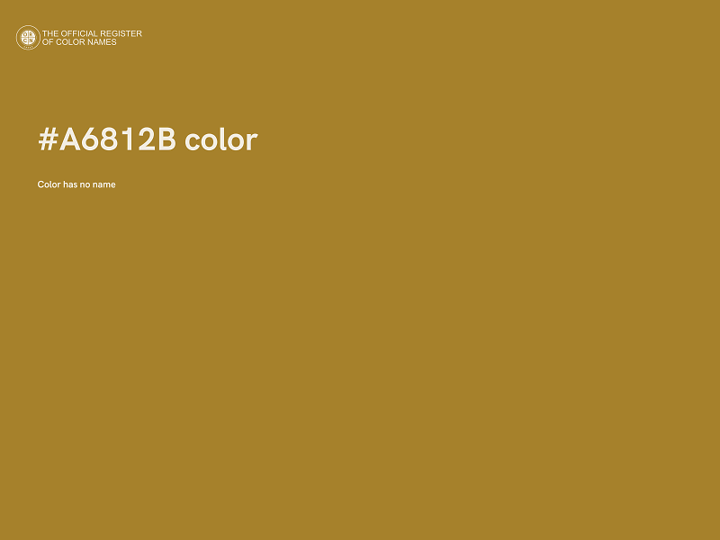 #A6812B color image