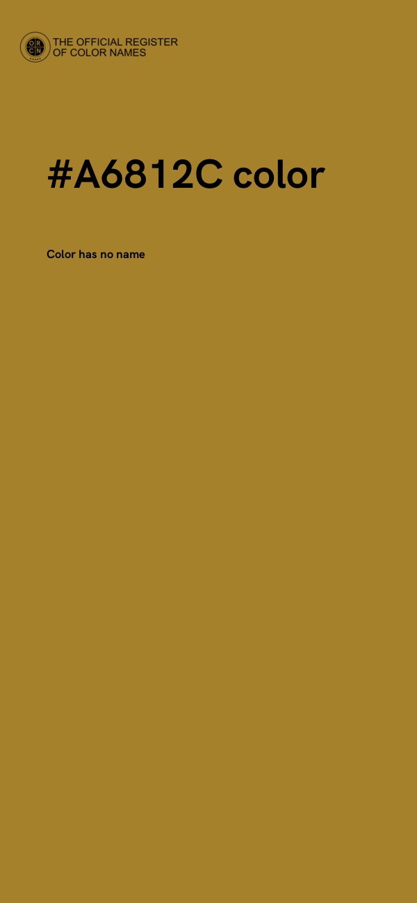 #A6812C color image