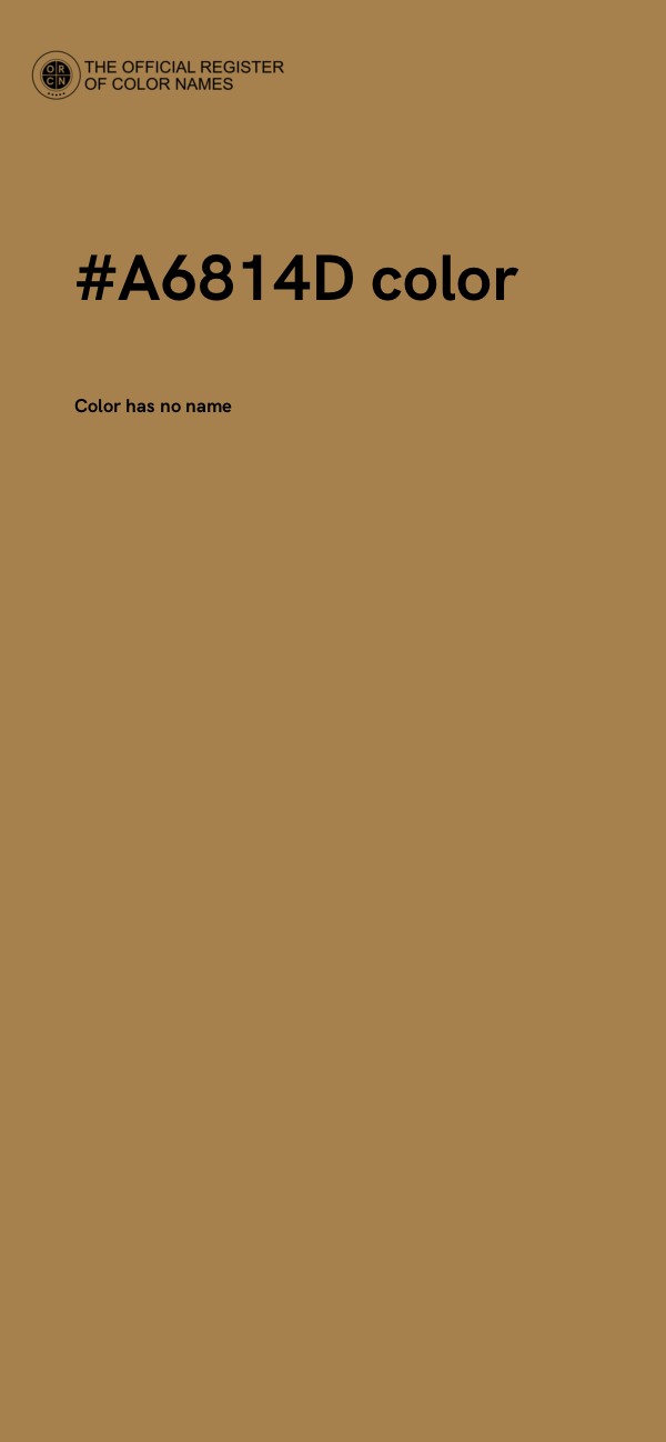 #A6814D color image