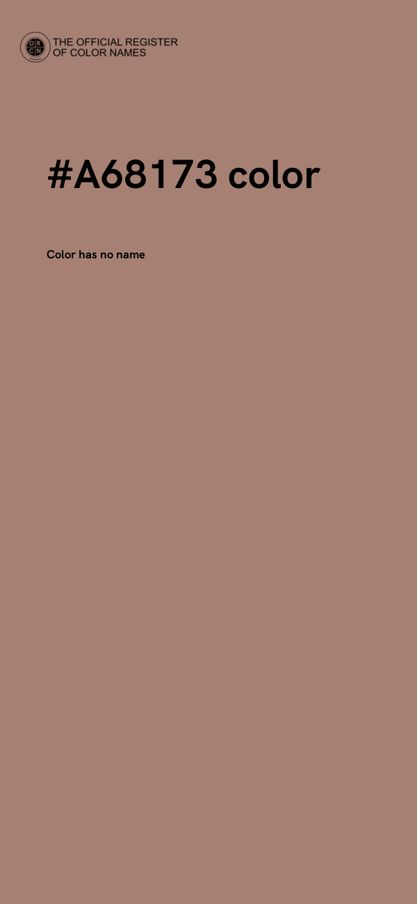 #A68173 color image