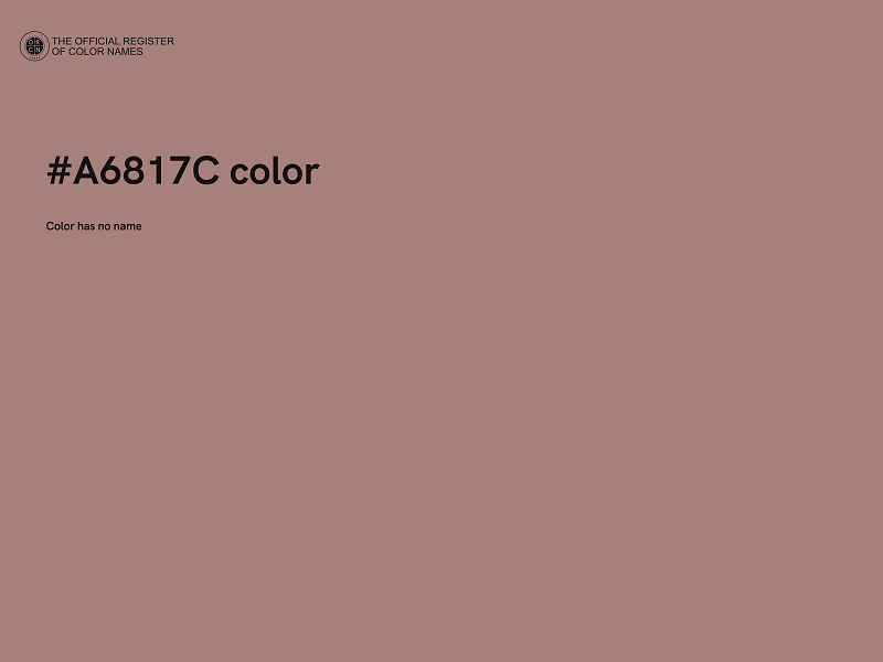 #A6817C color image