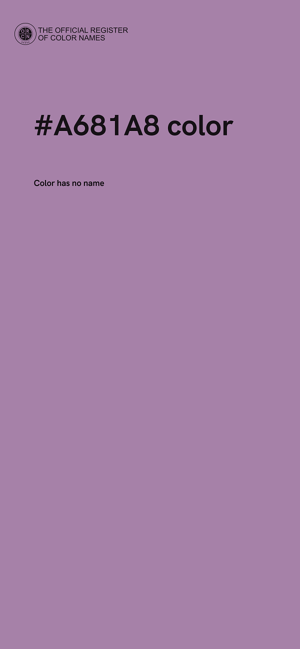 #A681A8 color image