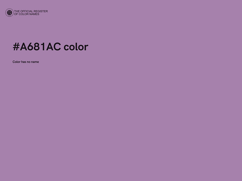 #A681AC color image