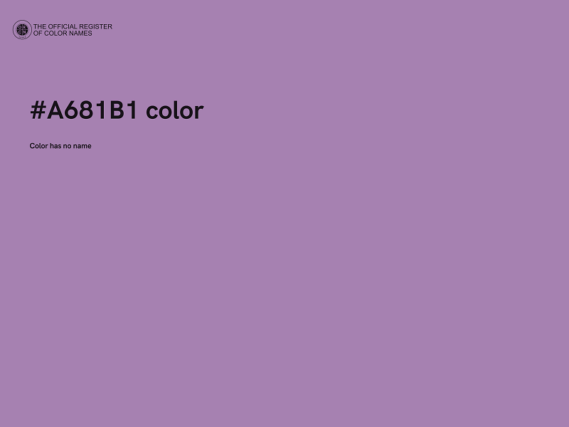 #A681B1 color image