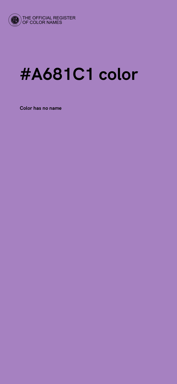#A681C1 color image