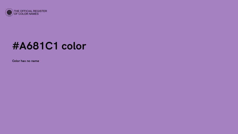 #A681C1 color image