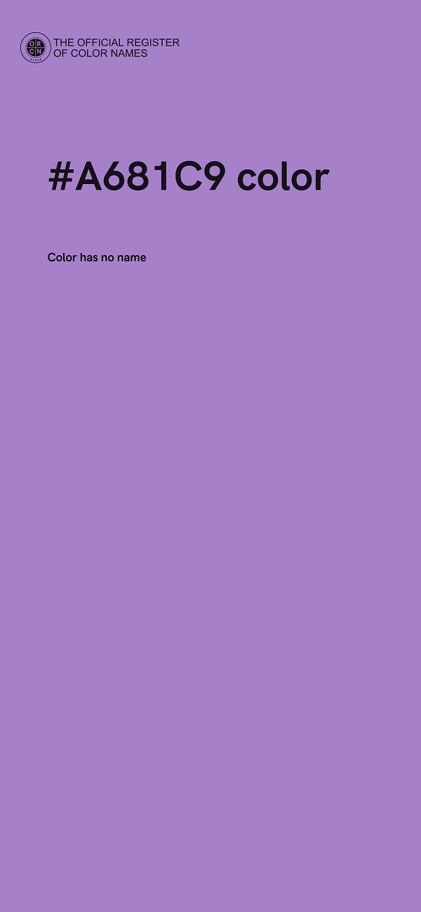 #A681C9 color image