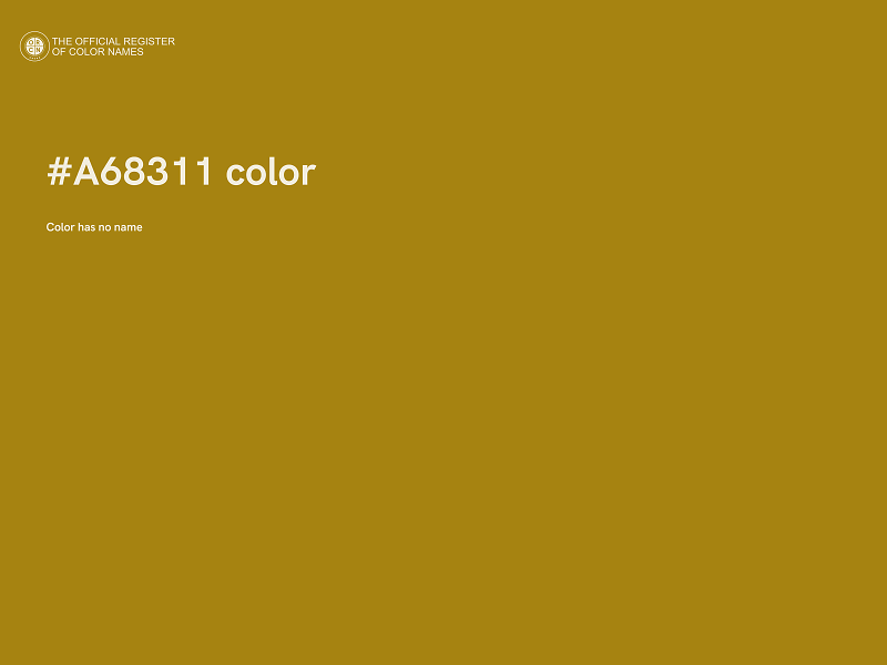 #A68311 color image
