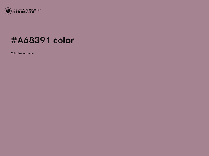 #A68391 color image