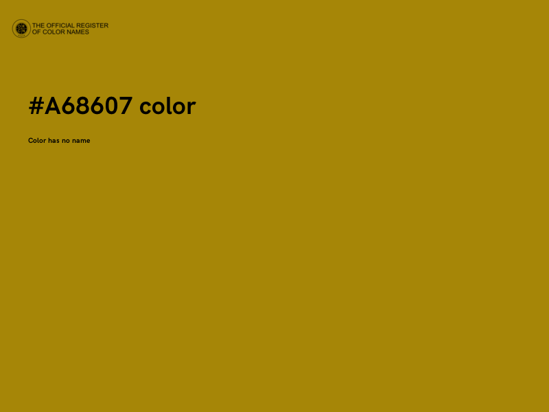 #A68607 color image