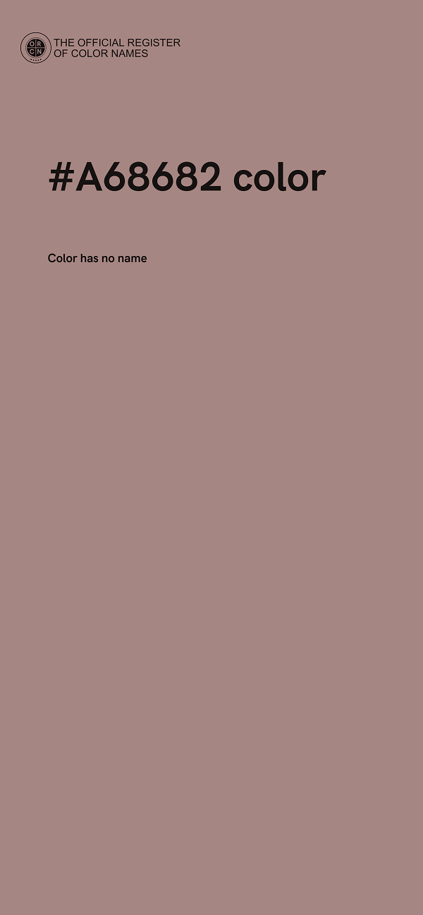#A68682 color image