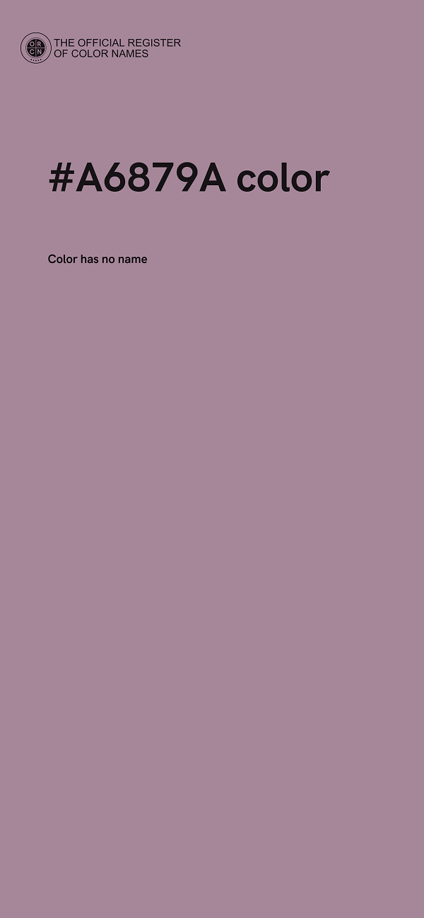 #A6879A color image