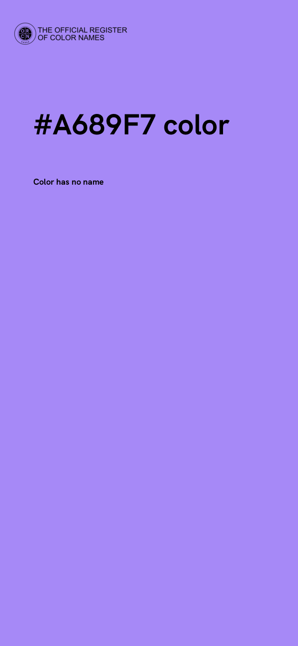 #A689F7 color image
