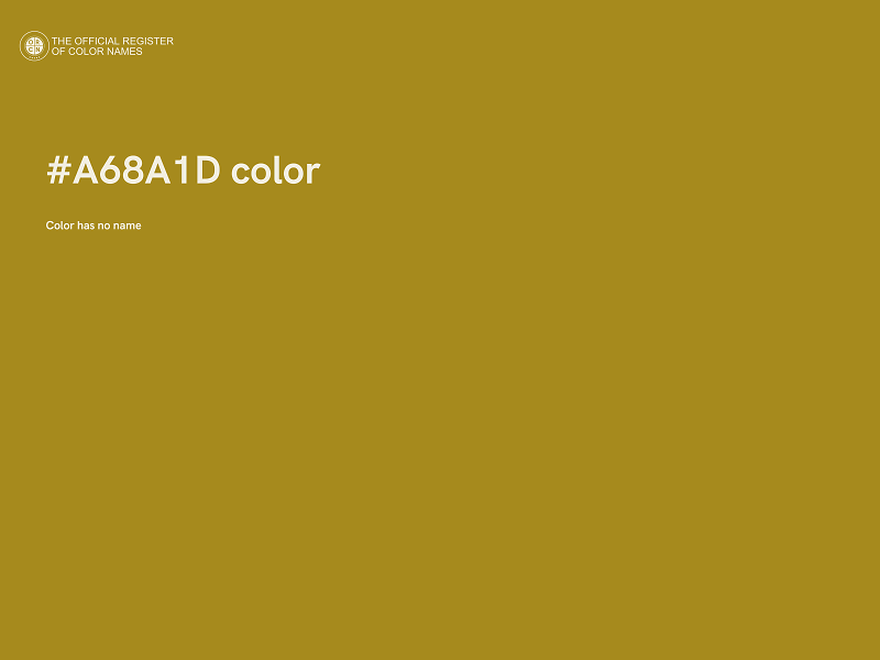 #A68A1D color image