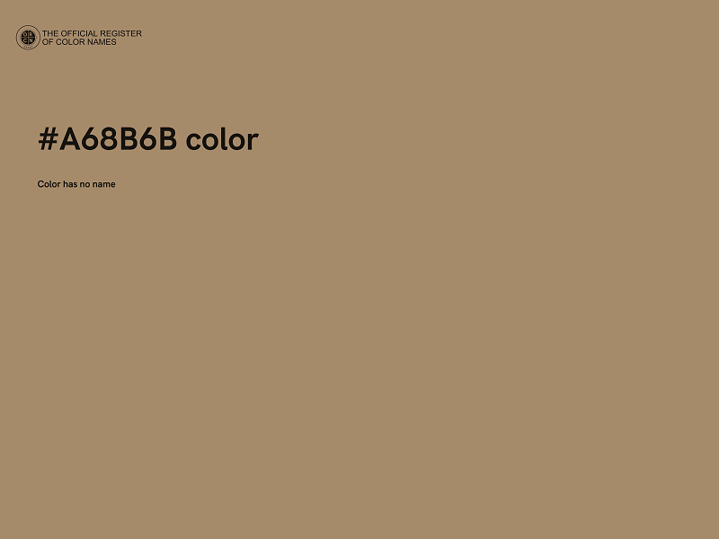 #A68B6B color image