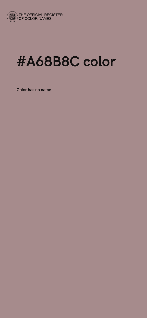 #A68B8C color image