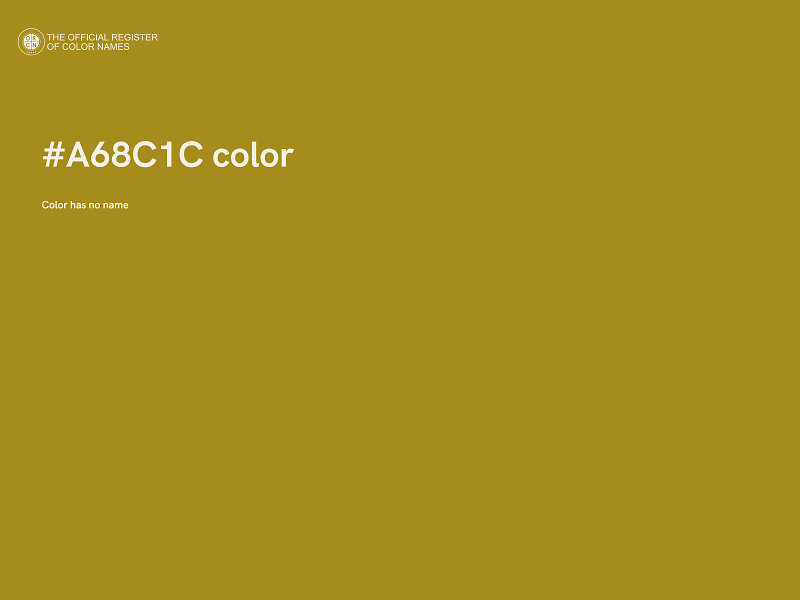 #A68C1C color image