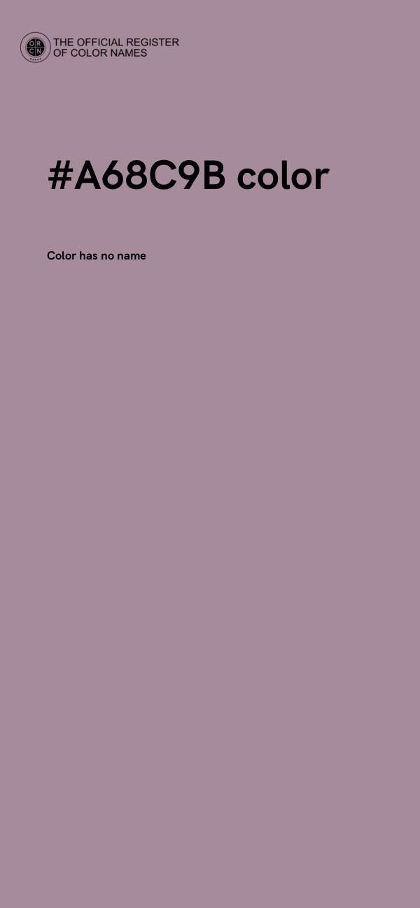#A68C9B color image