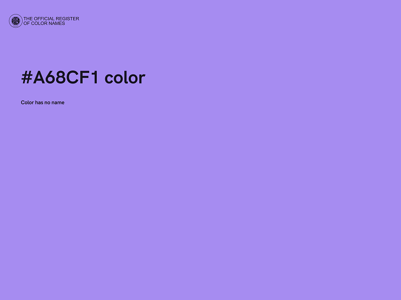 #A68CF1 color image