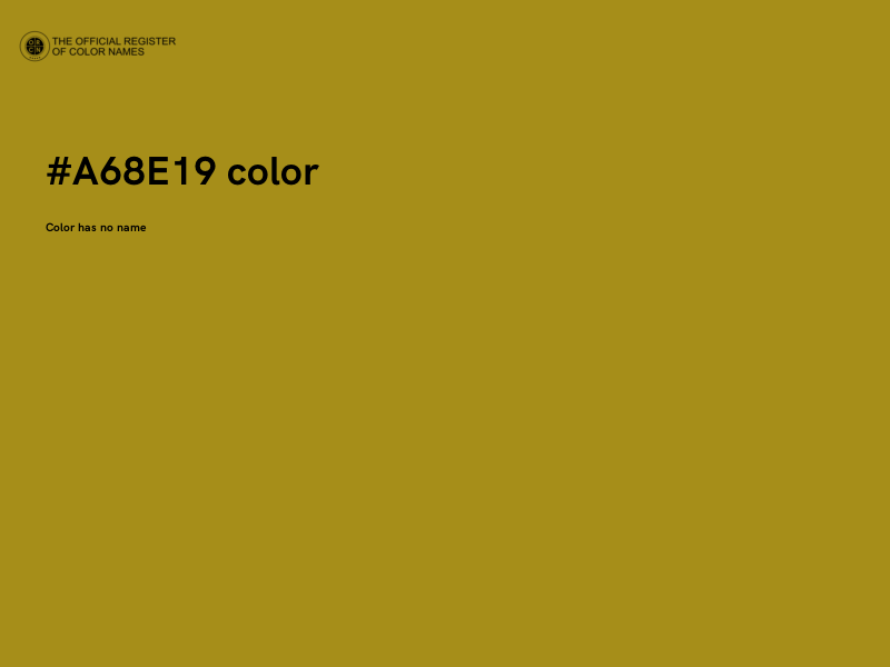 #A68E19 color image