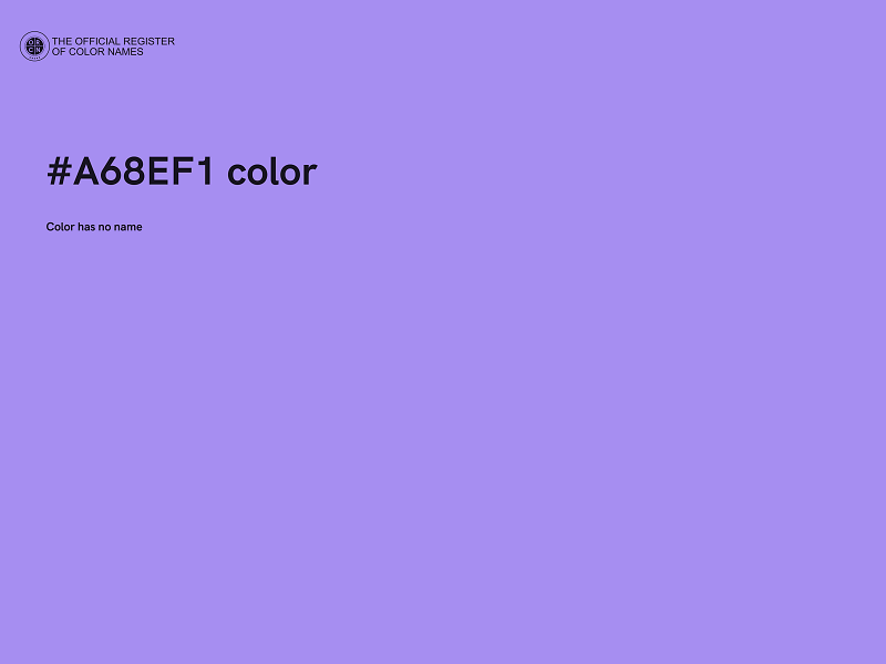 #A68EF1 color image