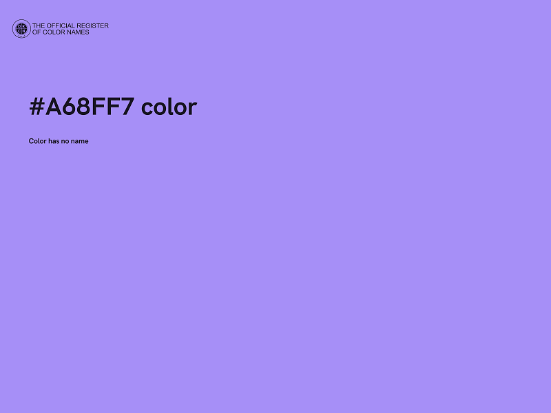 #A68FF7 color image