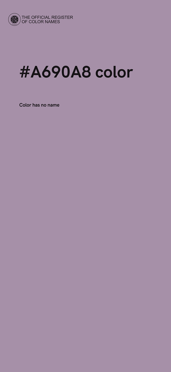 #A690A8 color image