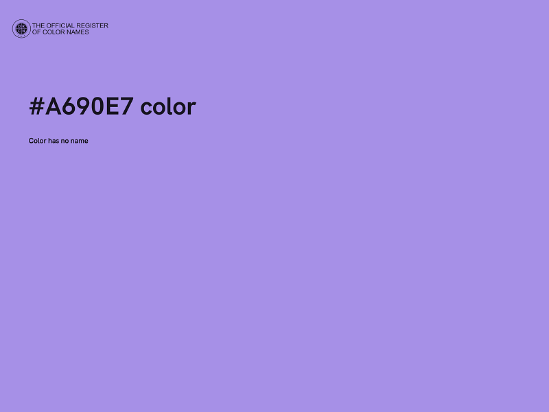 #A690E7 color image