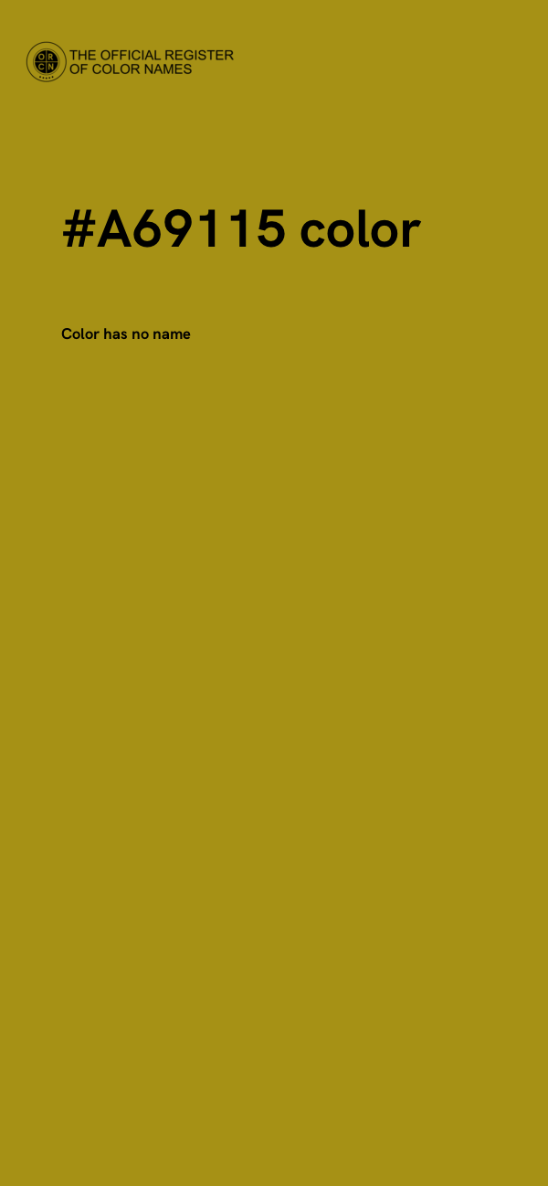 #A69115 color image