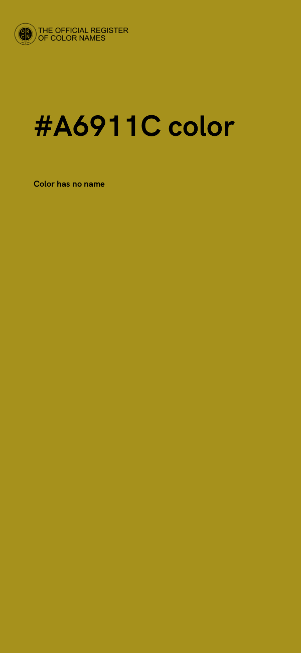 #A6911C color image