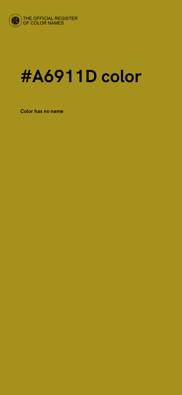 #A6911D color image