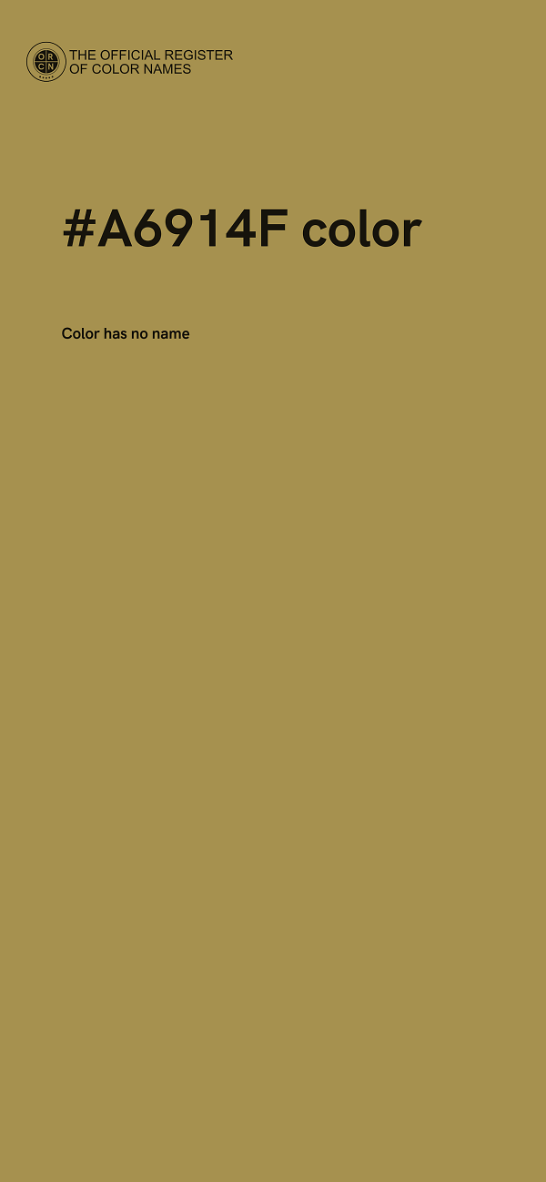 #A6914F color image