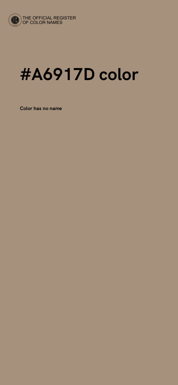 #A6917D color image